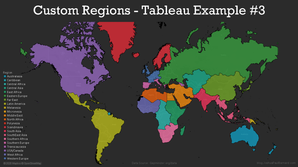 Custom Regions (Territories) – Tableau Example #3